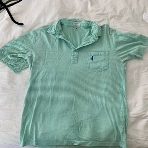 Johnnie-o striped polo shirt